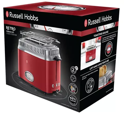 Russell Hobbs Retro 21680-56 2-Slice Toaster Photo 5