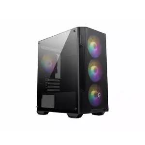 PC Case MSI MAG FORGE M100A Micro Tower Black with Tempered Glass, 3x120mm Front Fans, RGB, microATX/Mini‑ITX