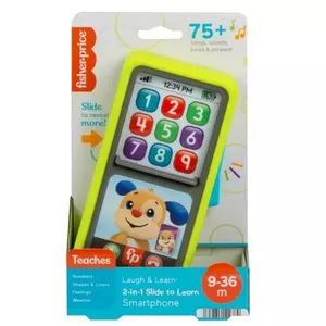 fisher price Smartfonik 2w1 HNL43 — интерактивная игрушка‑телефон для обучения и игры, с фиксатором‑слайдером