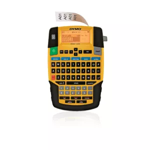 Etiķešu printeris Dymo RHINO 4200 QWERTY — pārnēsājams marķieris, LCD, QWERTY tastatūra, Li‑Ion, lentes 6/9/12/19 mm