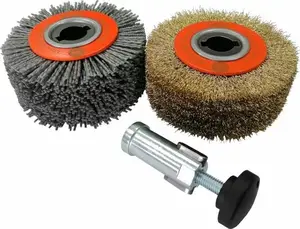 Wood Aging Set Glob GS05-13 with 50 mm Wire Brushes for Distressing and Surface Treatment