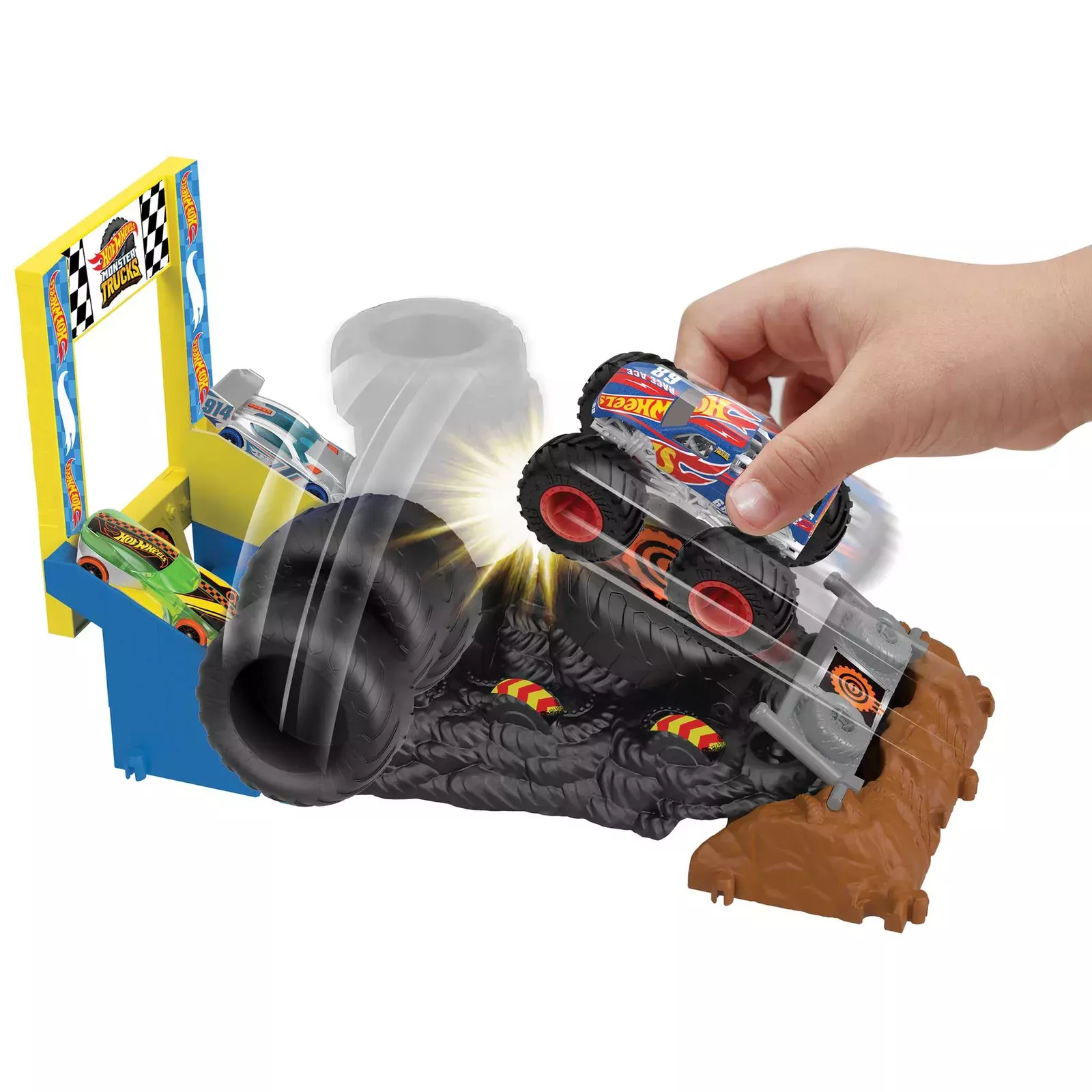 HOT WHEELS MONSTER TRUCKS ARENA WORLD SET (HNB87)