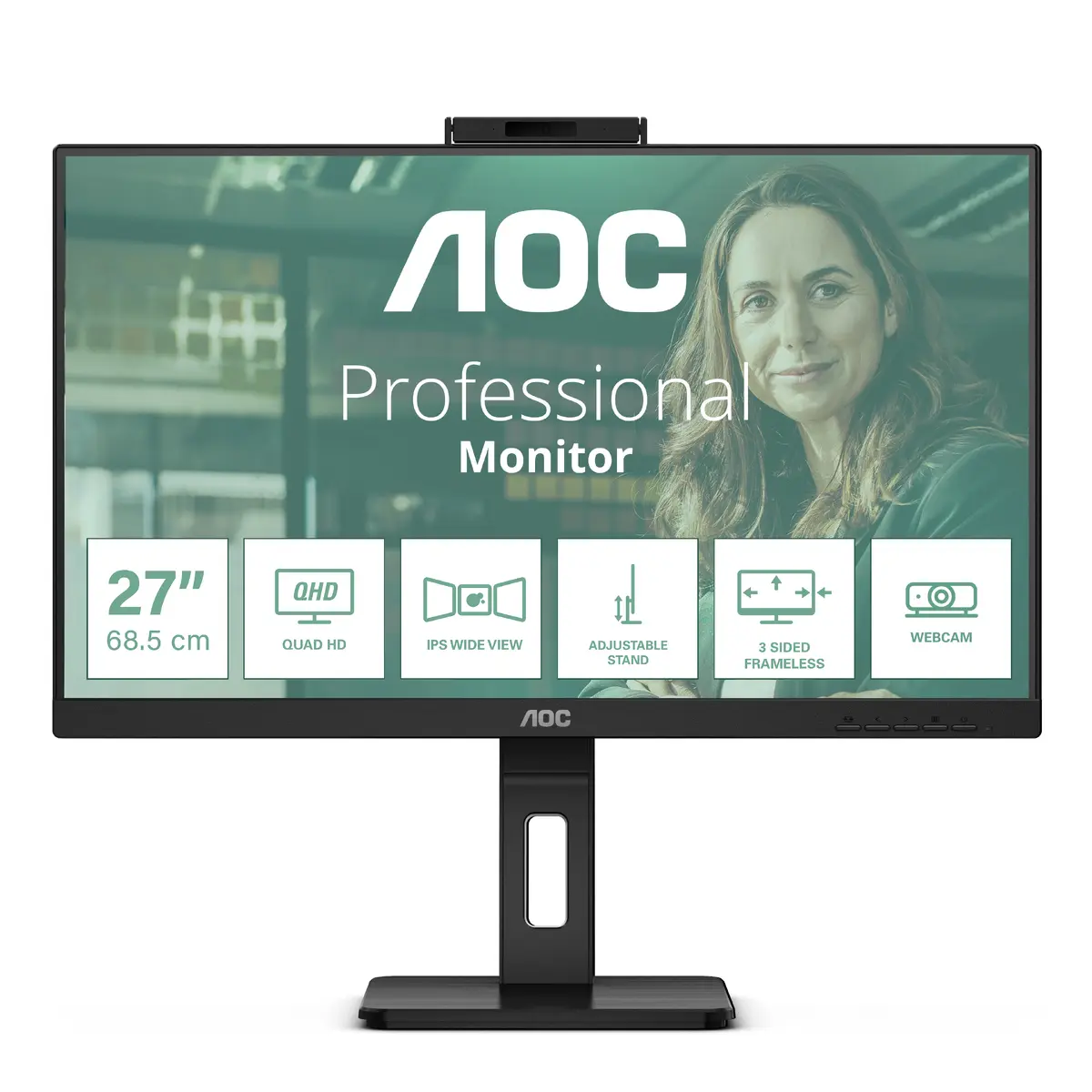 AOC Q27P3QW datora monitors 27 collas