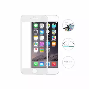 Tempered 3D Full Glue Glass screen protector SWISSTEN for iPhone 7/8 — white