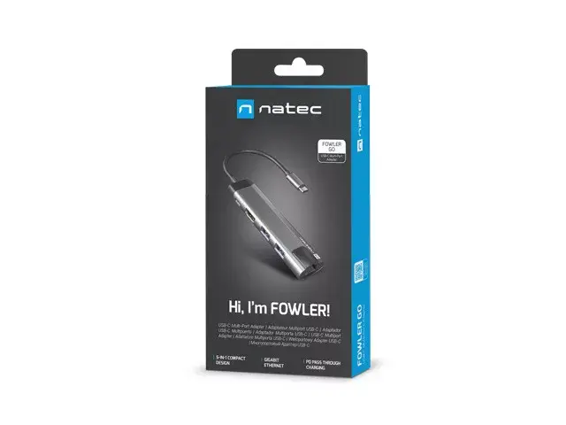 NATEC Fowler Go USB koncentrators USB 3.2 Gen 1 Type‑C Photo 2