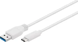 USB A to USB C cable GOOBAY 67185 — USB 3.2 Gen 1 (3.1 Gen 1), 0.5 m, white