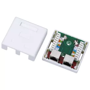 Разъём проводной Alantec RJ45 женский GN004, белый
