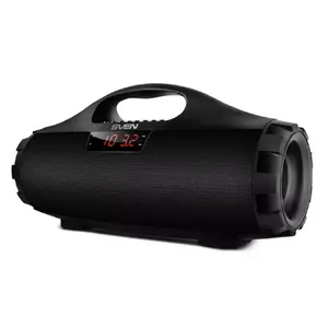Portable mono speaker SVEN PS-460, 18 W RMS, wired & wireless, MicroSD, 1800 mAh battery, black