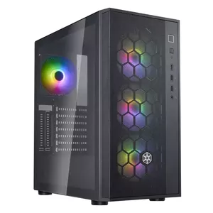 Datora korpuss Silverstone FARA R1 PRO V2 Black ATX micro ATX Mini-ITX 3x120mm Ventilatori