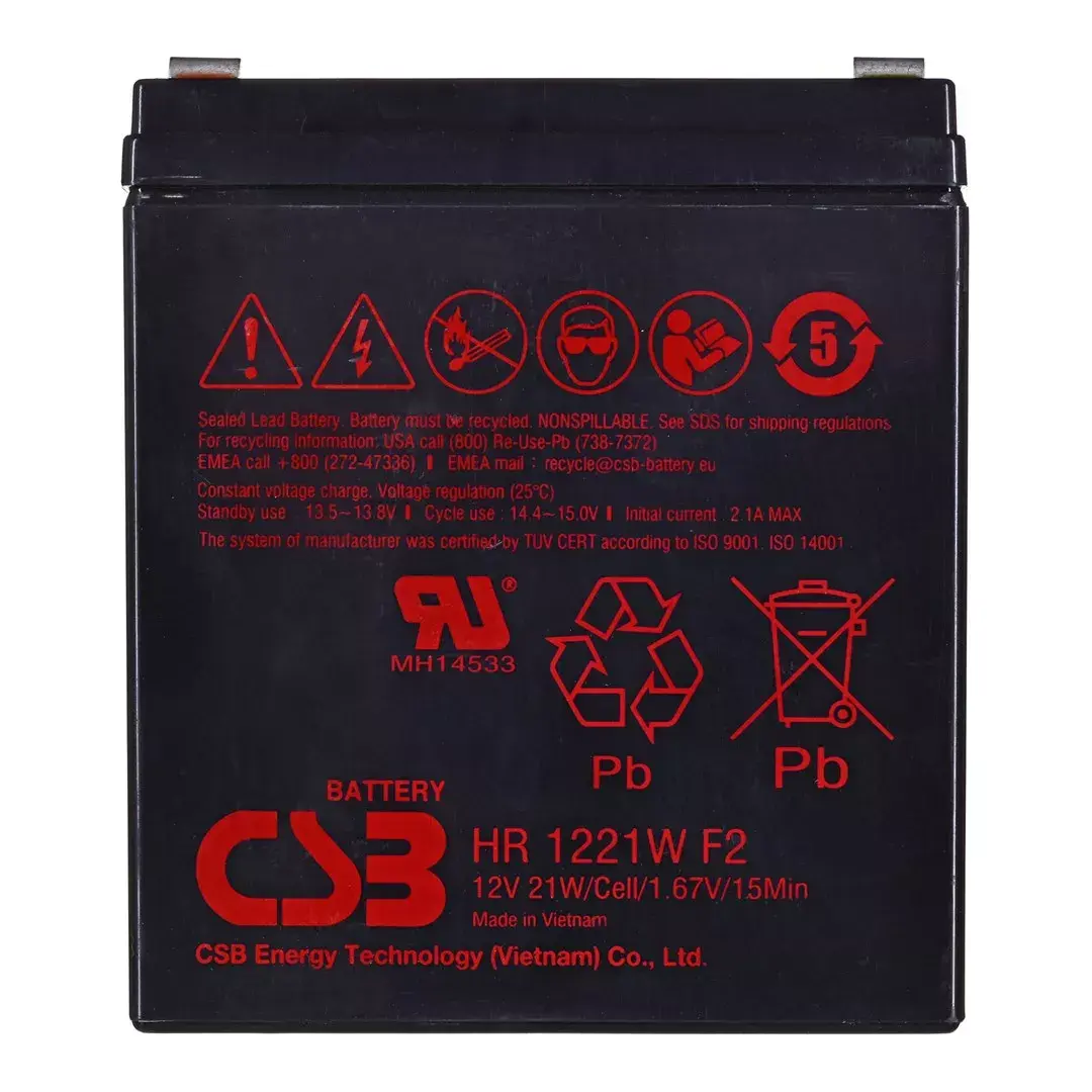 Герметичный аккумулятор CSB HR1221WF2 12В 21Вт Photo 2