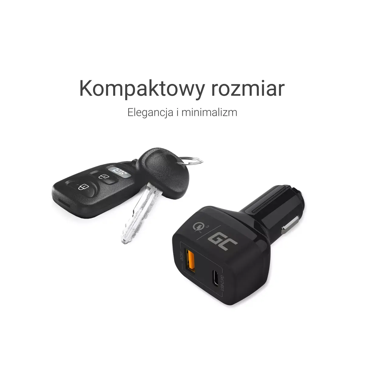 Green Cell CAD33 car charger 42W (USB-C PD + QC3.0) Photo 3