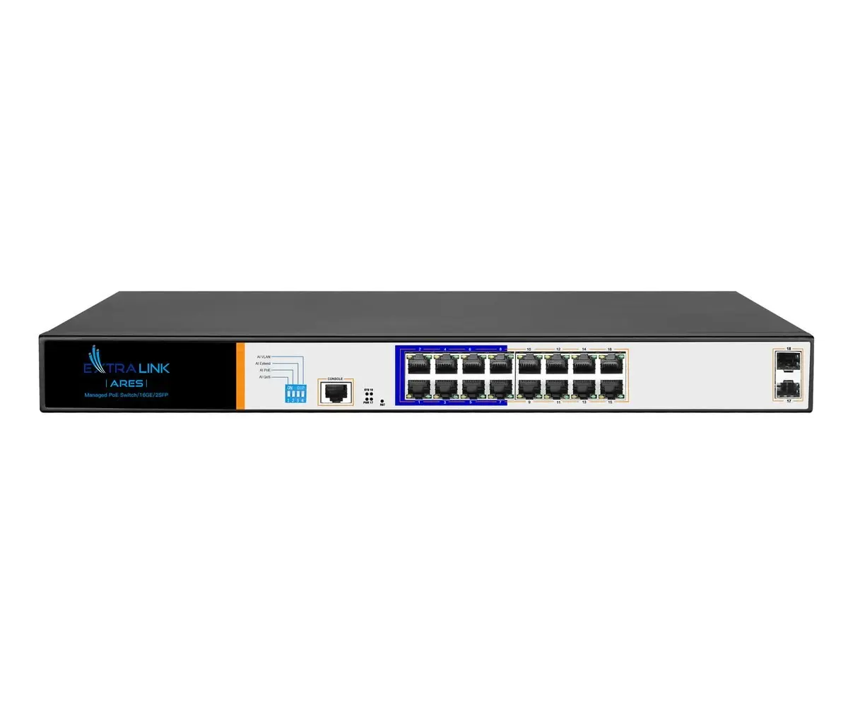 Extralink ARES pārvaldāms PoE komutators ar
