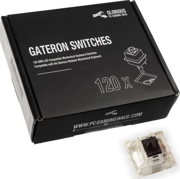 GLORIOUS Gateron Black Linear Silent switches 120 pcs Photo 4