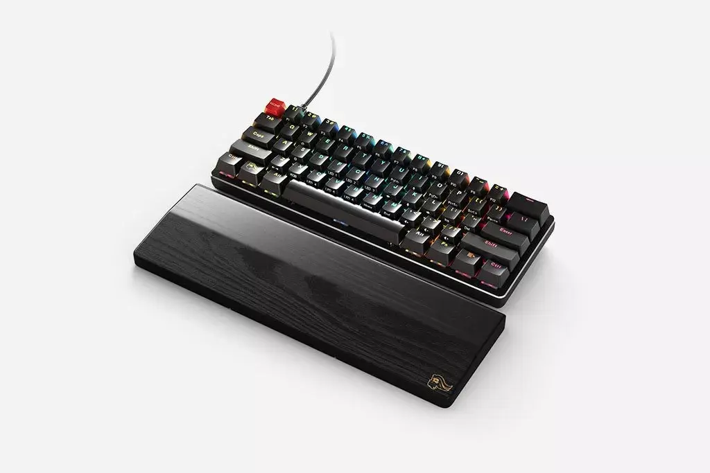 Wooden Keyboard Wrist Rest Glorious PC Gaming Race GV-75-DARK Photo 3