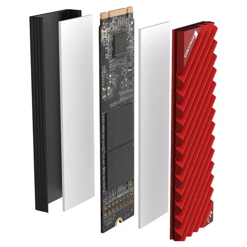 Heatsink Jonsbo M.2-3 RED Photo 5