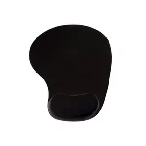 Mouse pad VAKOSS PD-424 with wrist rest, black, non-slip base, universal use