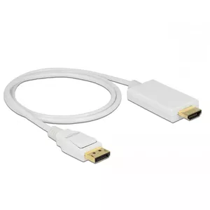 Video Cable Adapter DeLOCK 83817 1m DisplayPort HDMI White