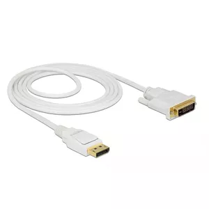 Адаптер видео кабеля DeLOCK 83814 2м DisplayPort DVI Белый