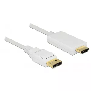 Video Cable Adapter DeLOCK 83819 3m DisplayPort HDMI White