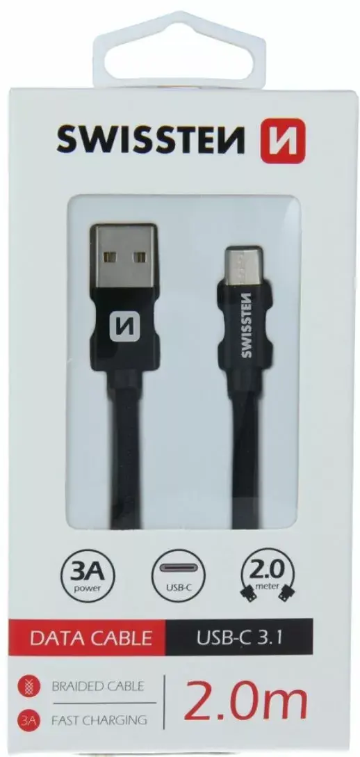 Кабель USB-C SWISSTEN SW-QU-TYPC-3.1-2m Photo 6