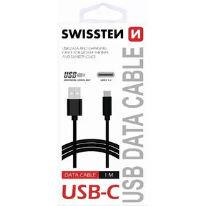USB-C cable SWISSTEN SW-QU-TYPC-3.1-BK 1.2 m Quick Charge 3.1, data and charging