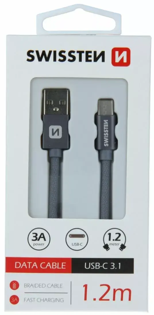 Кабель USB-C SWISSTEN SW-QU-TYPC-3.1-1.2m Photo 6