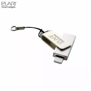 Elari SmartDrive 16GB USB 3.0 uz MFI Lightning Flash Atmiņas Disks ar Sync Apl. Metāla Sudraba