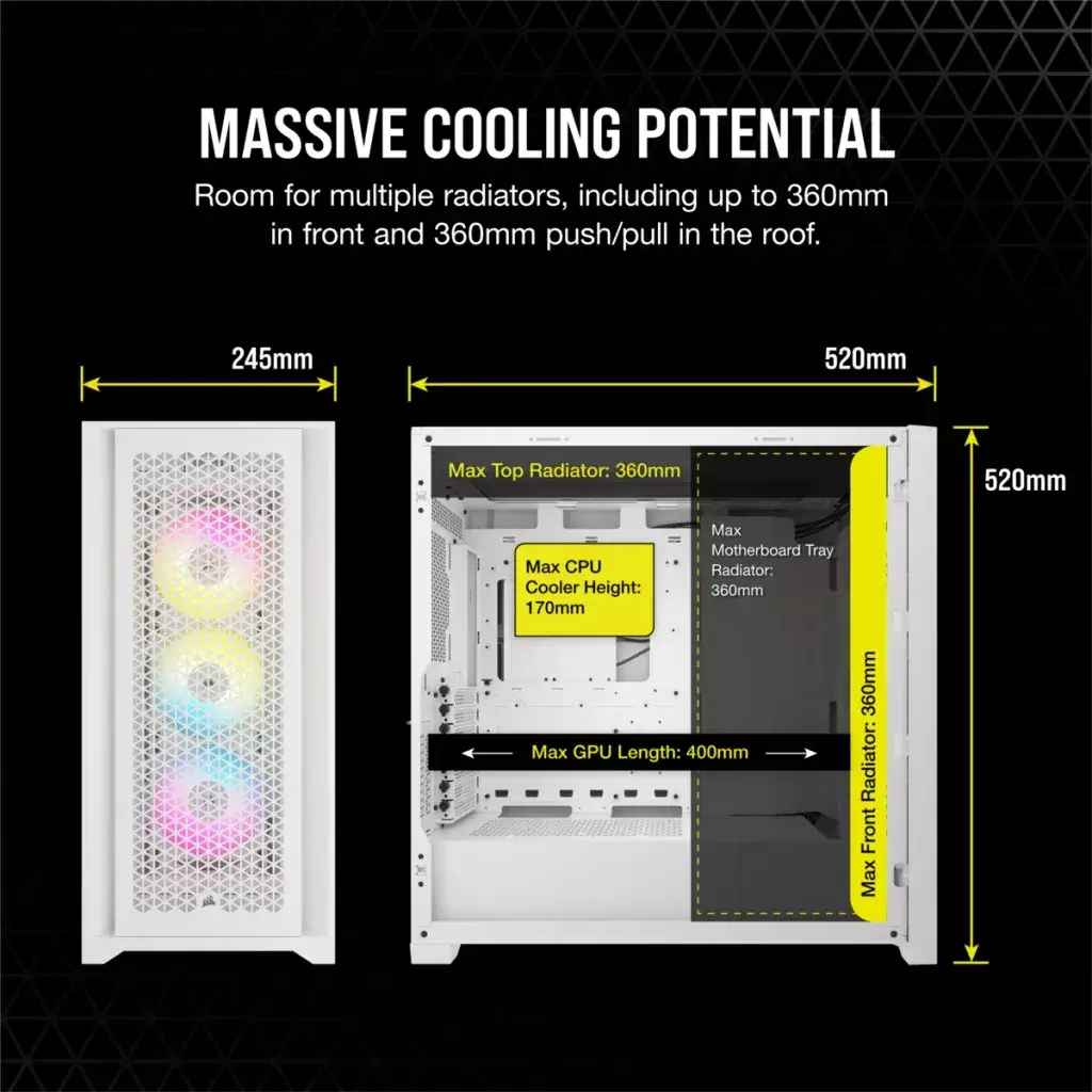 Компьютерный корпус Corsair iCUE 5000D RGB Airflow Photo 7