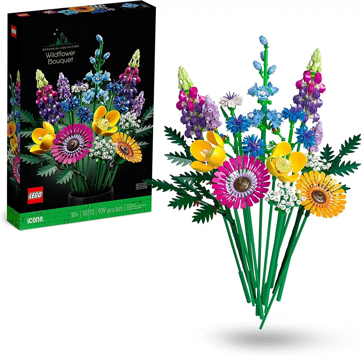 LEGO ICONS 10313 Windflower Bouquet konstruktors Photo 8
