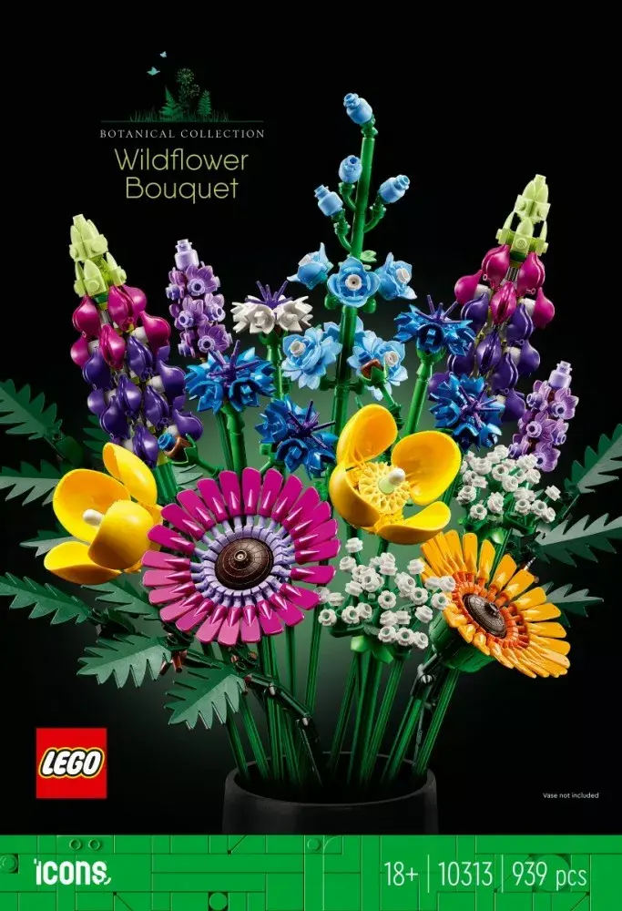 LEGO ICONS 10313 Windflower Bouquet konstruktors Photo 4