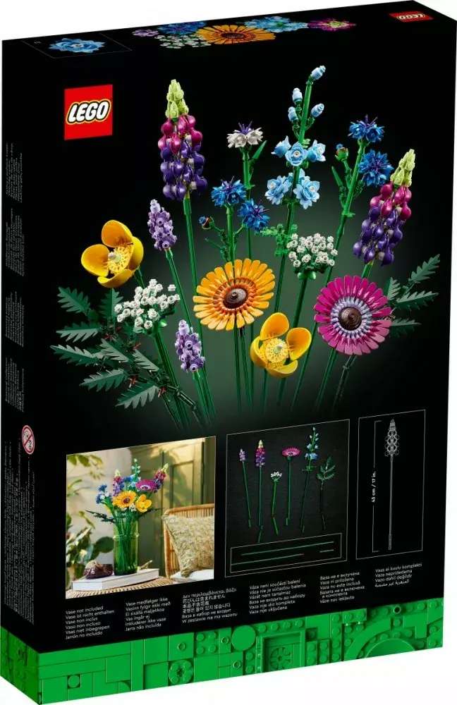 LEGO ICONS 10313 Windflower Bouquet konstruktors Photo 6