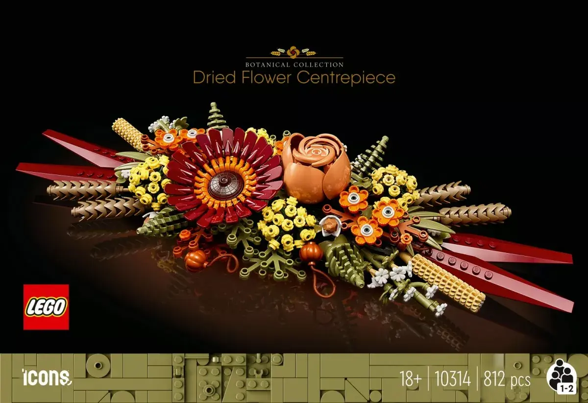 LEGO Icons 10314 Dried Flower Centerpiece Building Set Photo 6