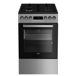 Beko FSM52331DXDT кухонная плита Отдельностоящая плита для готовки Газовый Черный, Нержавеющая сталь A