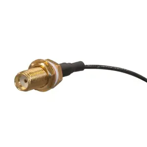 Коаксиальный кабель MikroTik ACSMAUFL SMA Female Прямой 1м Черный