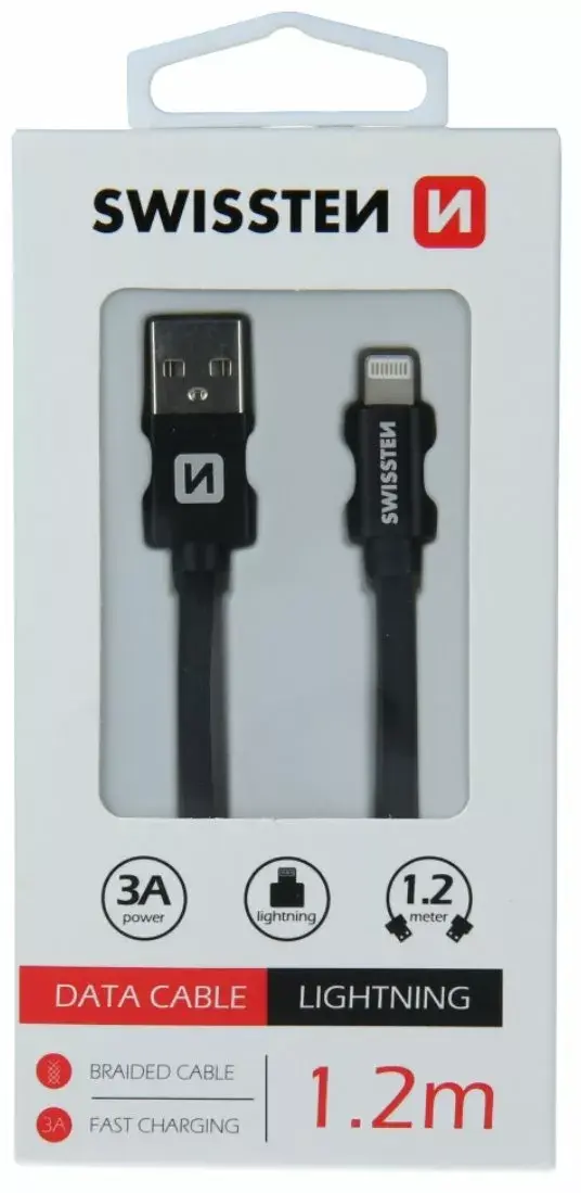 Кабель Lightning SWISSTEN SW-QU-LIGH-3A-1.2M-BK Photo 5