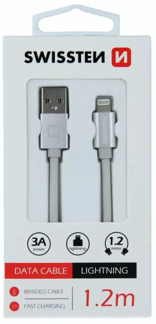 Кабель SWISSTEN Lightning SW-QU-LIGH-3A-1.2M-SI Photo 5