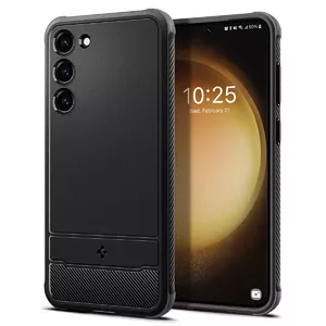 Spigen Rugged Armor mobile phone case Black Galaxy S23 15.5 cm