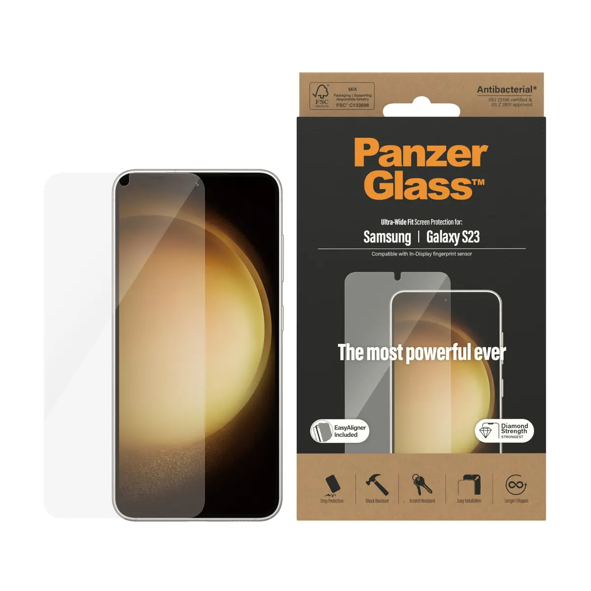 PanzerGlass Ultra-Wide Fit ekrāna aizsargstikls Samsung Galaxy S23 Photo 2