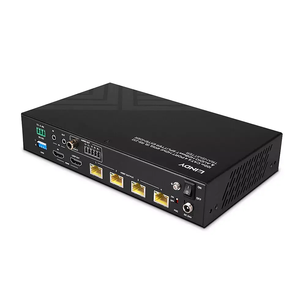 Lindy 100m Cat.6 4 Port HDMI 4K60 HDBT Сплиттер Экстендер Photo 2