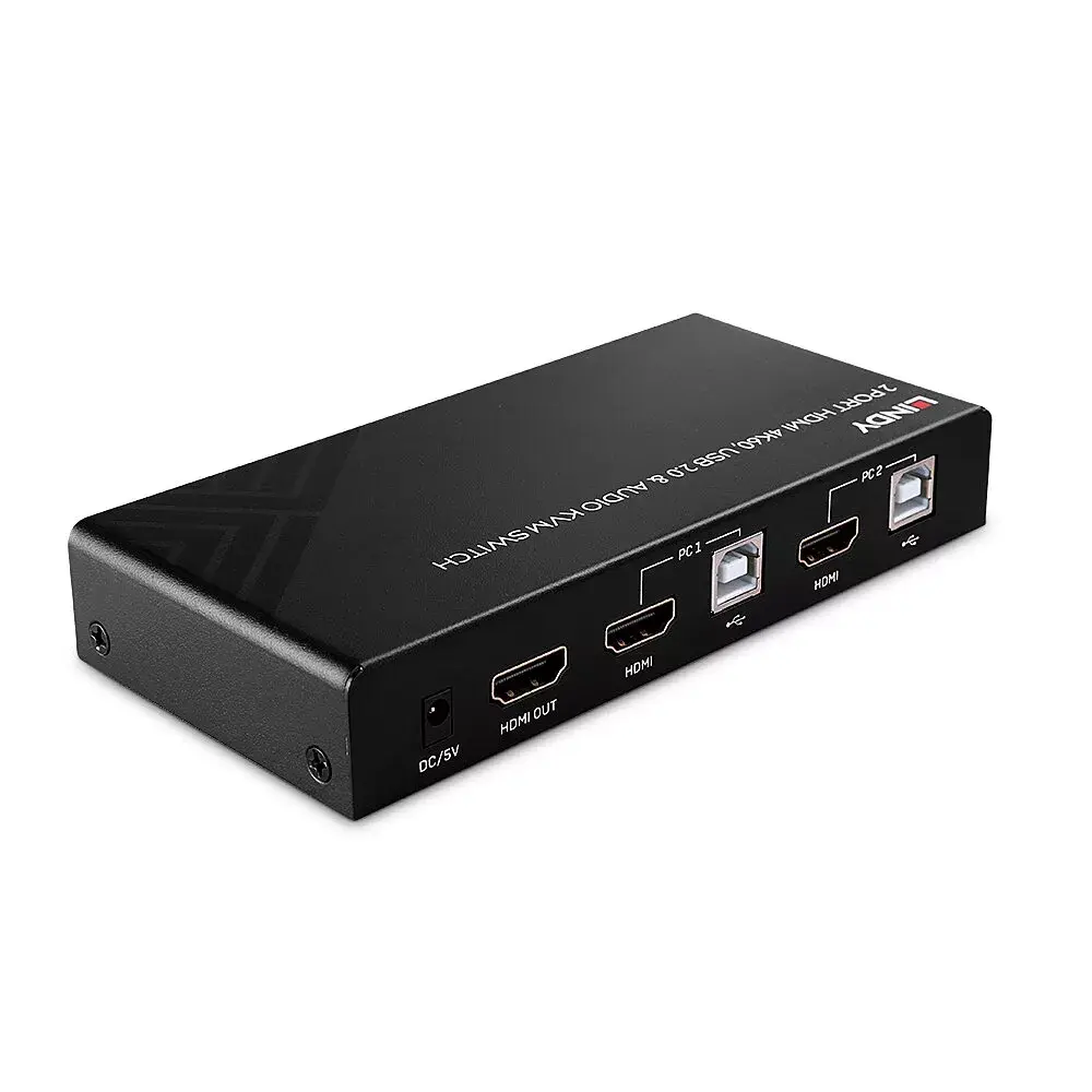KVM переключатель Lindy 2 Port HDMI 4K60 Photo 3
