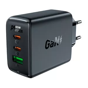 Зарядное устройство Acefast A41 65W 2x USB-C + USB-A, черный — Acefast A41
