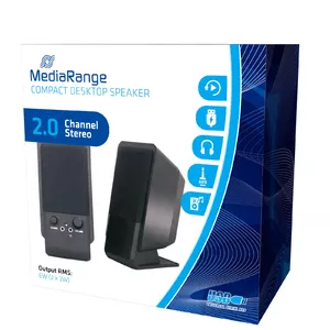 MediaRange MROS352 loudspeaker 1-way Black Wired 6 W