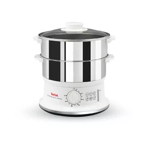 Tefal VC145 пароварка 2 корзина(ы) Отдельно стоящий Белый, Нержавеющая сталь