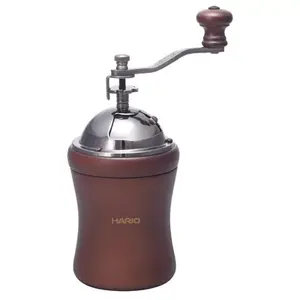 Manual coffee grinder HARIO MCD-2 — 35 g capacity, single grind setting, bronze, 208×143×88 mm