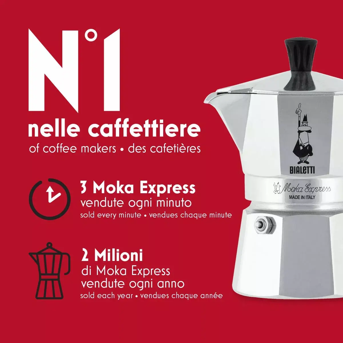Moka kanna BIALETTI Moka Express 0,2 L Photo 3