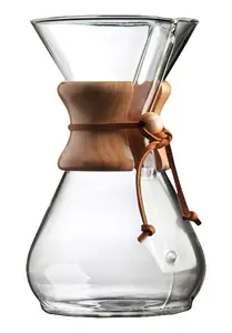 Glass Pour-Over Coffee Maker CHEMEX Classic CM-8A — Glass, Height 231.8 mm