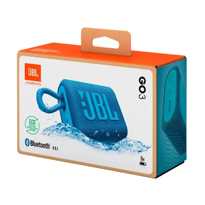Stereo portatīvais skaļrunis JBL Go 3 Eco JBLGO3ECOBLU Photo 10
