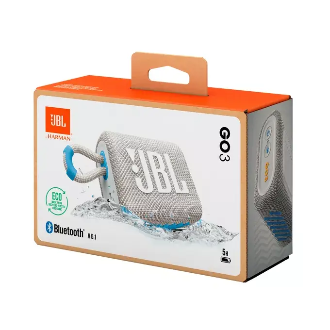 Skaļrunis JBL Go 3 Eco JBLGO3ECOWHT Photo 10