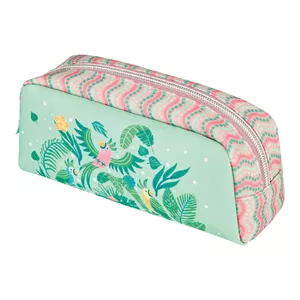 Мягкий пенал Herlitz Sweet Jungle Полиэстер Зеленый Розовый