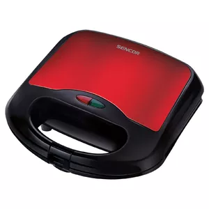 Sandwich maker SENCOR SSM 4221RD, 2-square sandwiches, 700 W, stainless steel, non-stick plates